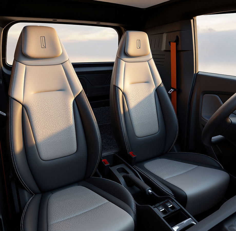 Interior — power-adjustable seats
