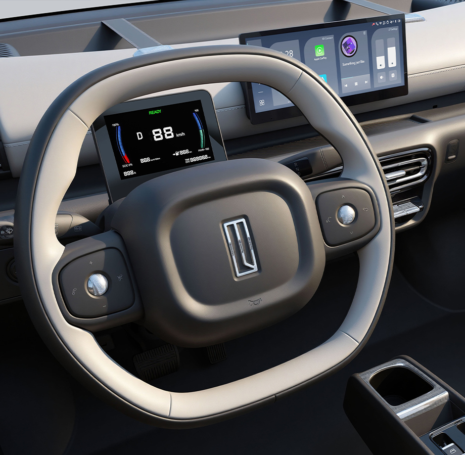 Interior — electronic shifter