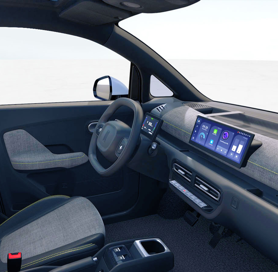 Interior — dual sun visors